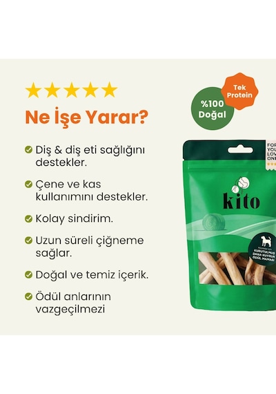 Kito Dana Kuyruk Yetişkin Köpek Ödül Maması 100 G