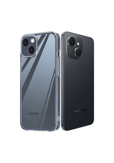 Tecno Spark 40c Km4n Uyumlu Silikon Kılıf - Darbe Emici Kamera Korumalı Esnek Kapak - Şeffaf Şeffaf