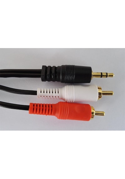 1.5 Metre Stereo Lale Kablo Stereo To 2 Rca Kaliteli Aux Kablo