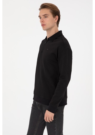 U.s. Polo Assn. Erkek Siyah Sweatshirt 50316484-vr046 SIYAH