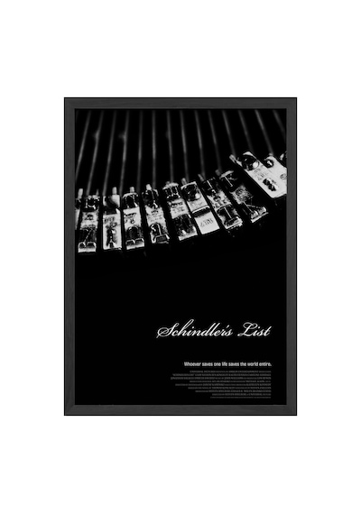 Schindler's List Siyah Ahşap Çerçeveli Poster, Film Duvar Tablosu