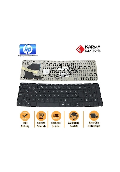 HP Uyumlu 15-B001Tx 15-B002Eo 15-B002Sg 15-B004Sg Notebook Klavyesi / Tr