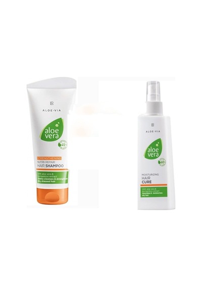 LR Aloe Vera Onarıcı Şampuan 200 ML + LR Aloe vera Nemlendirici Saç Kürü