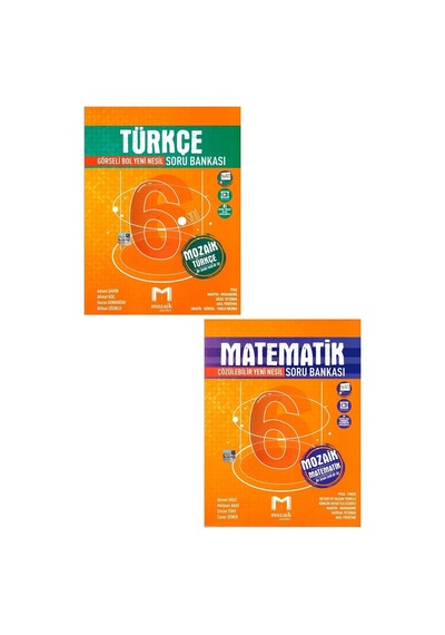 6. Sınıf Türkçe Soru Bankası + 6. Sınıf Matematik Soru Bankası