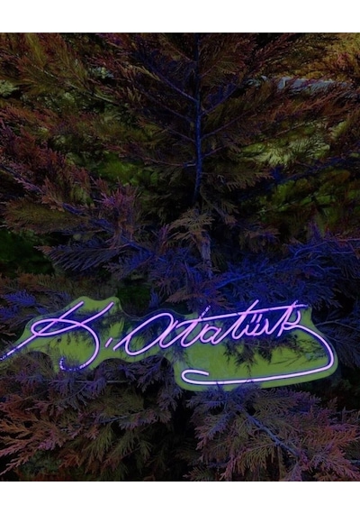 Atatürk İmza Neon Led Tabela Dekoratif Aydınlatma