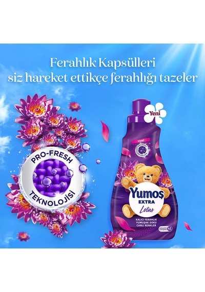 Yumoş Extra Çamaşır Yumuşatıcı Lotus 1008 Ml X4 Diğer