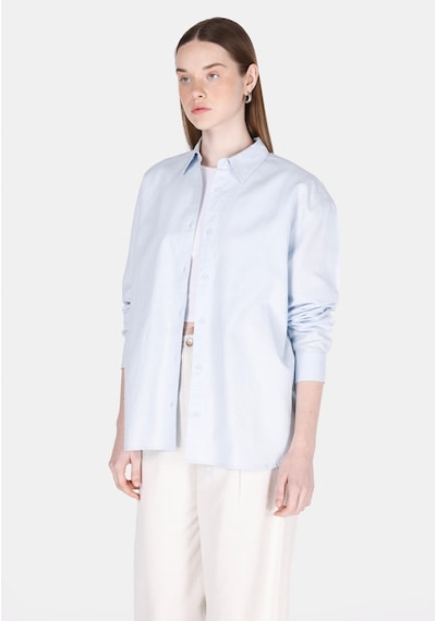 Colin's Colins Relaxed Fit Shirt Neck Düz Kadın Mavi Uzun Kol Gömlek Cl1068538 Q1.v2 Lbl Açık Mavi Colin's Colins Relaxed Fit Shirt Neck Düz Kadın Mavi Uzun Kol Gömlek Cl1068538 Q1.v2 Lbl Açık Mavi