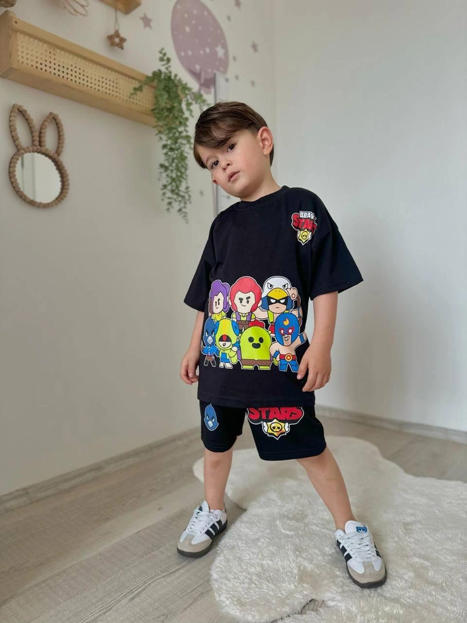 Cg Kids Karakter Baskılı Erkek Çocuk Alt Üst Takım Siyah
