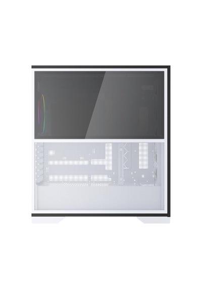 If8 Btf Beyaz Argb 4x12cm Fan Ters Çevirilebilir Temperli Cam Mesh Paneller Usb 3.0 E-atx