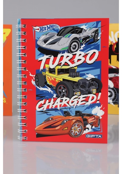 Yeni Sezon Lisanslı Hot Wheels Spırallı A6 Çizgili Not Defteri / Bloknot Ahşap