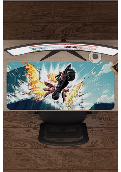 Mavuika Genshin Impact Anime Gacha V4 - 90x40 Xxl Gaming Mouse Pad Fare Altlığı
