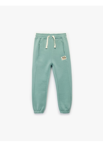 Koton Beli Bağlamalı Cepli Jogger Eşofman Altı Yeşil 6wmb40077tk Yeşil