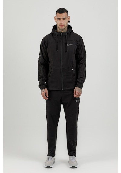 Airlife Sportswear Tam Boy Fermuarlı Erkek Kapüşonlu Eşofman Takımı Siyah