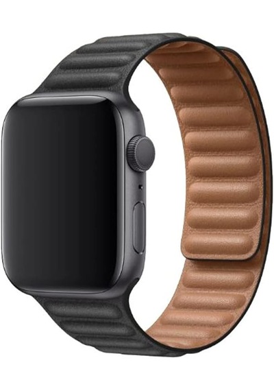 Apple Uyumlu  Watch  Series 10 42mm Mıknatıslı Deri Kordonkayış-ky24-1