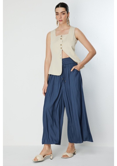 On Kadın Pantolon 26yon70136 İndigo