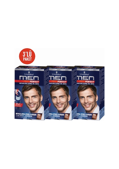 Schwarzkopf Men Perfect K.Kahve 3Lü Erkek Saç Boyası 70 (503999206)