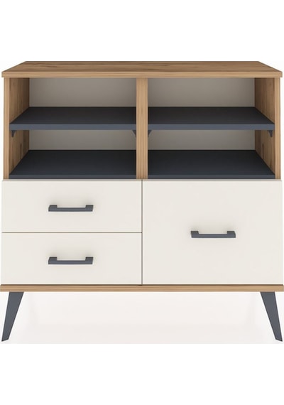 Arges Şifonyer 4 Raflı 3 Çekmeceli 88x30x80 Çam-antrasit/aytaşı Antrasit/aytaşı Arges Şifonyer 4 Raflı 3 Çekmeceli 88x30x80 Çam-antrasit/aytaşı Antrasit/aytaşı