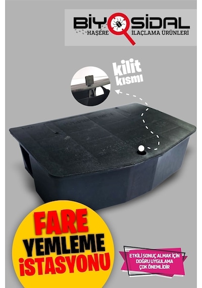 5 Adet Kullanıma Hazır Fare Istasyonu Zehri Içerisinde Fare Kutusu Ve Fare Kapanı Farmakill