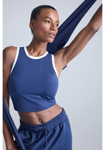 Defacto Defactofit Crop Bisiklet Yaka Sporcu Atlet E7723ax25aunv238 Lacivert