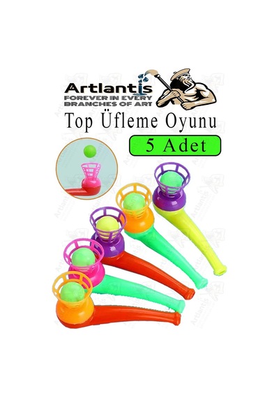 Top Üfleme Oyunu 5 Adet Saksafon Üfleme Nefes Oyuncağı Üfleme Düdüğü Oyuncak Karne Sınıf Çocuk Hediye