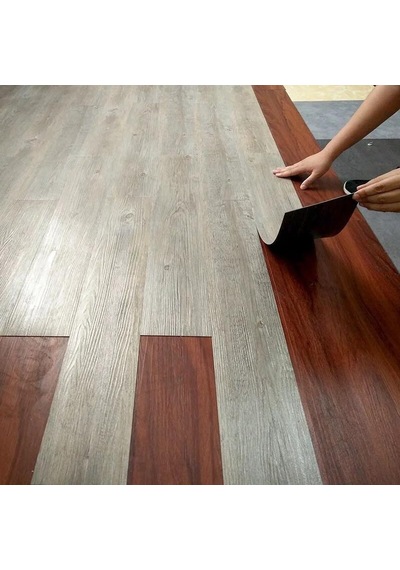 5 Metrekare Açık Gri Kendinden Yapışkanlı Suya Neme Dayanıklı Pvc-lvt Yer Kaplama Parkesi Nwyp02