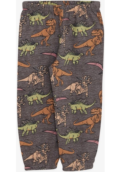 Breeze Girls & Boys Erkek Bebek Pijama Takımı Dinozor Desenli 9 Ay-3 Yaş, Antrasit-antrasit Antrasit