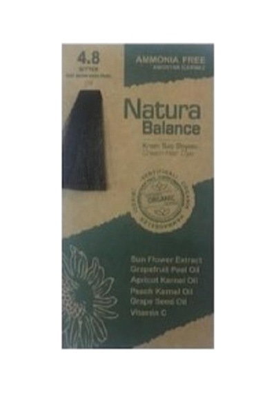 Natura Balance Organik Krem Saç Boyası 60 Ml - 4.8 Bitter