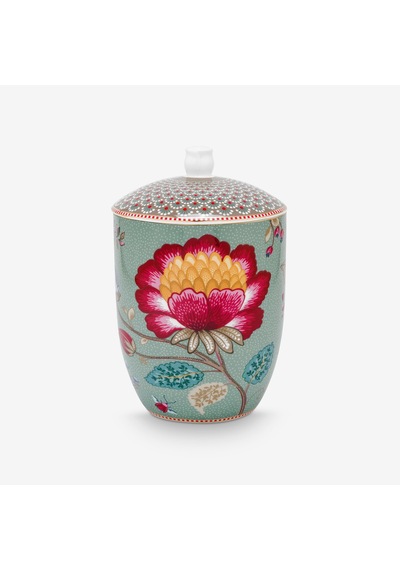 Mavi Porselen Saklama Kabı 1500 Ml