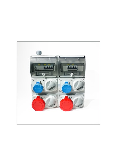 Novsen Ip55 Kombinasyon Panosu 2ad. 3x16a, 2ad. 5x32a Klitli Priz