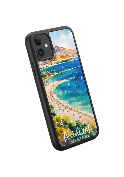 İphone 11 Uyumlu Antalya Desenli Kamera Korumalı Darbelere Dayanıklı Kılıf 680-antalya-iphone11