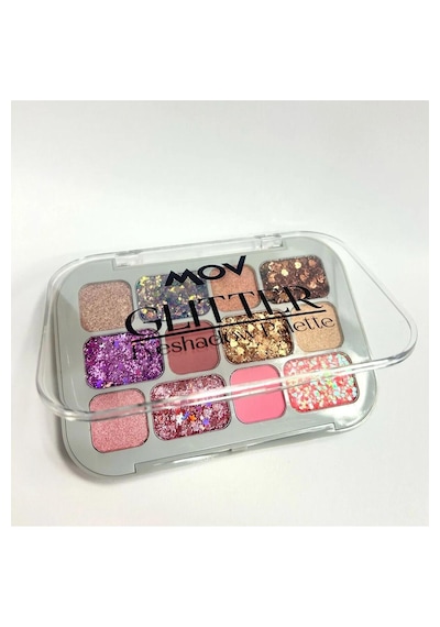 Mov 12 Li Glitter Far Paleti No:03 Yarı Mat & Işıltılı Toz Farlar 03