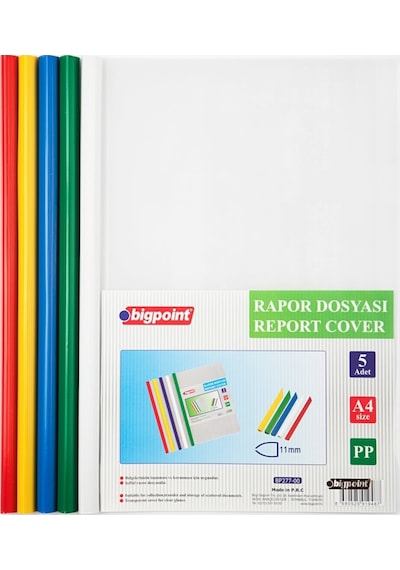 Bigpoint Sıkıştırmalı Rapor Dosyası 11mm - 5 Renk