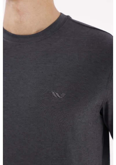 Rowinger Merserize Efektli Yumuşak Doku Ayarlanabilir Kapüşonlu Rahat Kalıp Kapüşonlu Sweatshirt Black