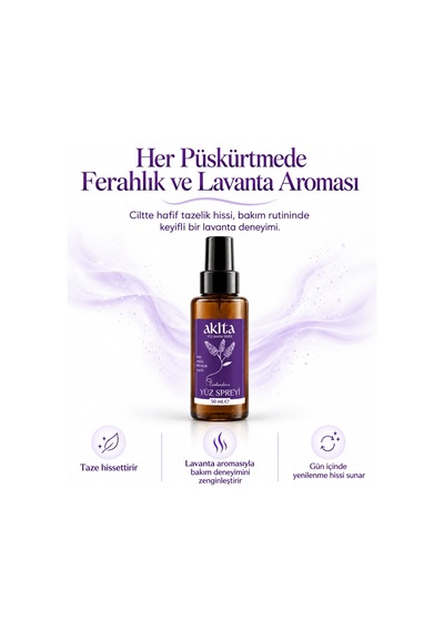 Akita Lavanta Yüz Spreyi 50ml