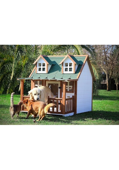 Ultra Lüks Ahşap Köpek Kulübesi Evi