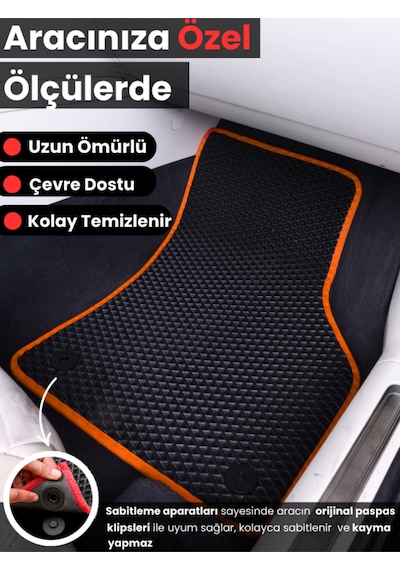 Honda-civic-fd6-sedan- 2006-2011 İçin Eva İç Paspas Takımı Metal Topukluk Dahil -199