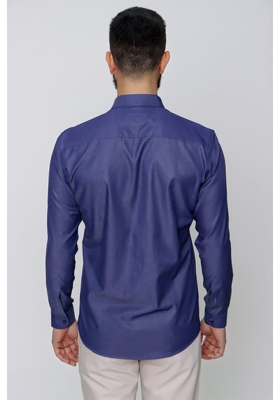 Efor Gk 635 İndigo Klasik Gömlek Indigo