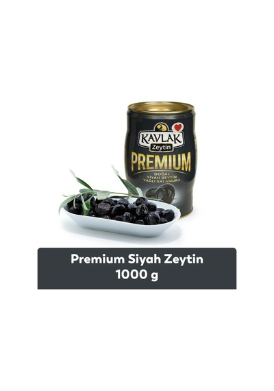 Premium Siyah Zeytin 1 Kg Teneke