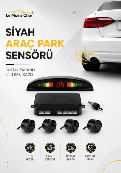 Dodge Avenger Sxt Siyah Araç Park Sensörü Dijital Ekranlı 4'lü Ses İkazlı