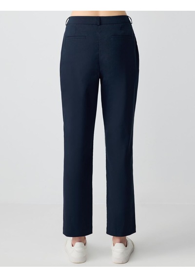 Jimmy Key Lacivert Normal Bel Normal Paça Dokuma Gabardin Pantolon 5sw184133493