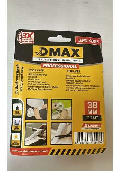 Dmax Dmx-4665 38mm Su Sızdırmaz Derz Bantı - 3.2mt