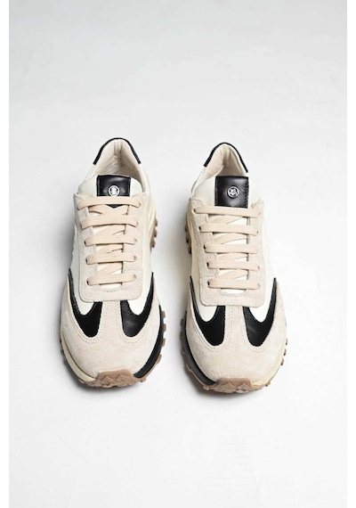 Bestello Bağcıklı Termo Taban Sneaker 101-24614-08 Kadın Ayakkabı Bej