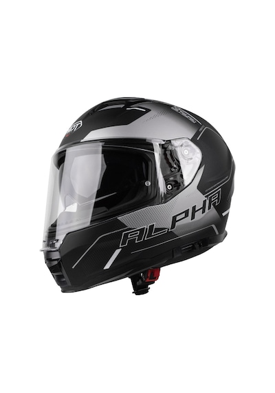 Pilot Alpha Sv Mat Siyah Gri Kapalı Motosiklet Kaskı Siyah