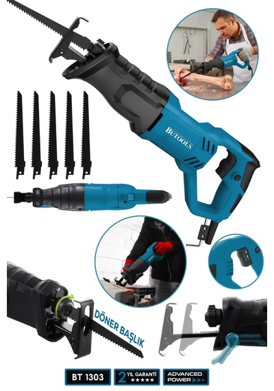 Butools ST-11 9000 Xdrive Tilki Kuyruğu Testere Makinesi Mavi