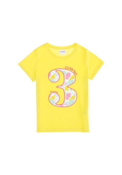 U.S. Polo Assn. Kız Çocuk Tshirt SARI