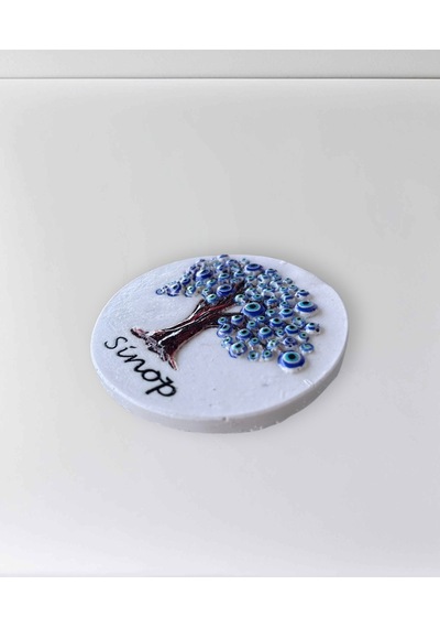 Sinop Temalı Polyester Kabartmalı Nazar Ağacı Magnet 6,5 Cm Dekoratif Hediyelik Kod:1111 Buzdolabı Süsü