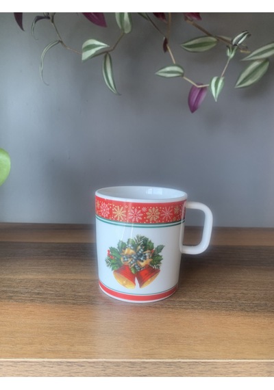 Yeni Yıl-noel Çan Model Tekli Kupa Çok Renkli