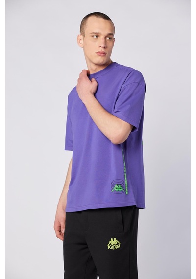 Kappa Bento Tshirt Erkek Mor Regular Tişört
