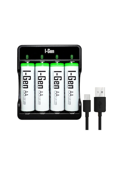 G427 4'lü Pil Şarj Aleti + 4 Adet Aa 2700 Mah Kalem Pilli Set 1.2v Ni-mh