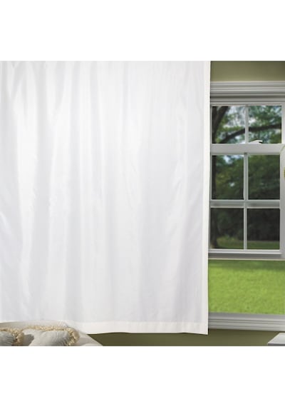 Cheap's Home Beyaz Saten Güneşlik Perde Beyaz